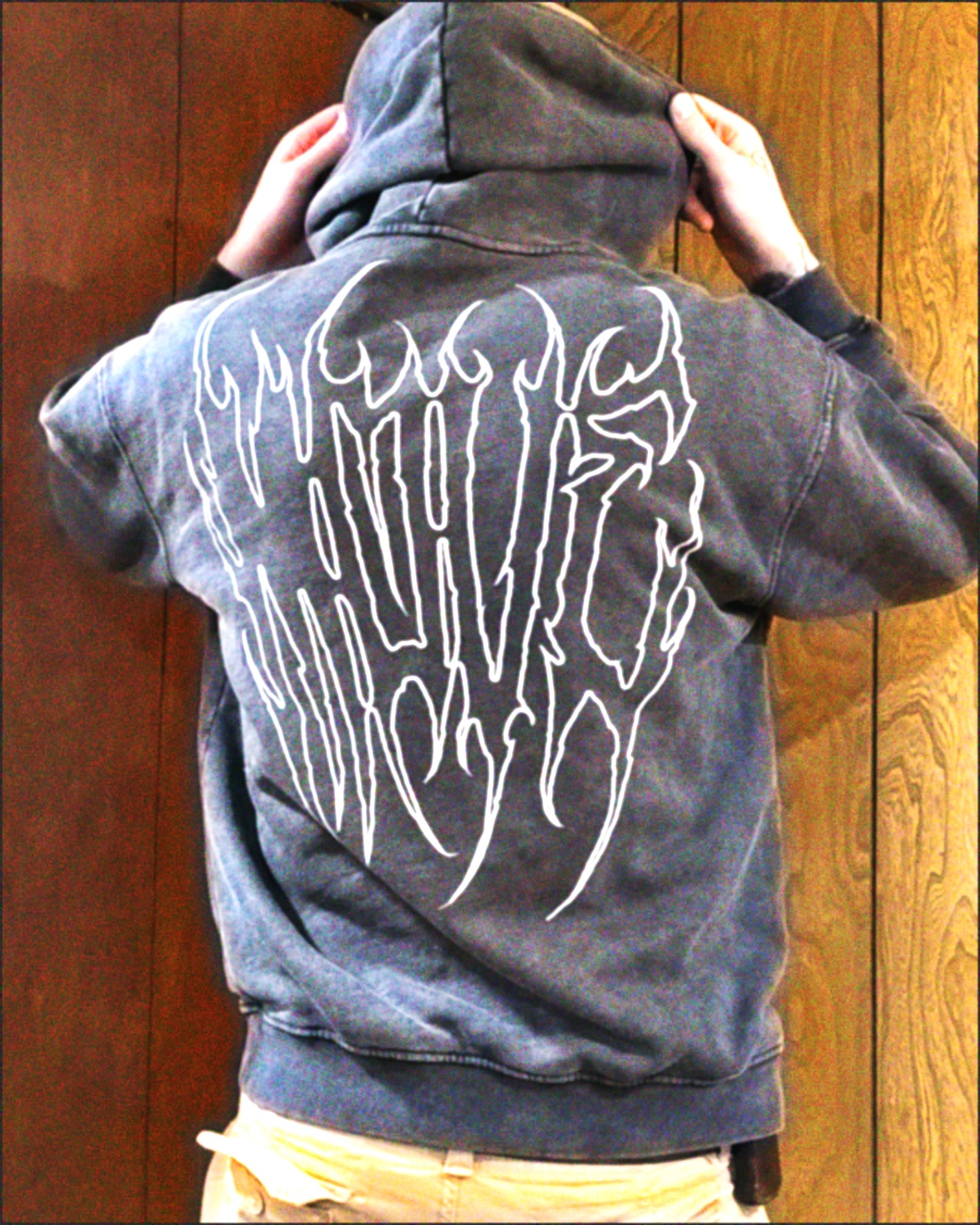 MOVE acid wash oversize hoodie