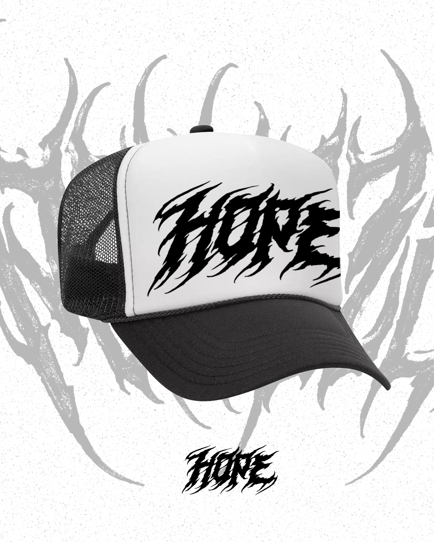 HOPE trucker hat (filled lettering)