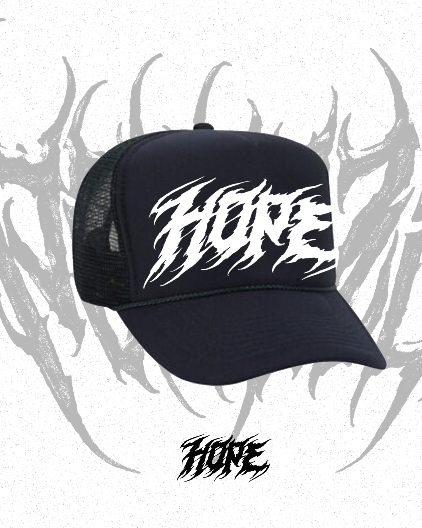 HOPE trucker hat (filled lettering)