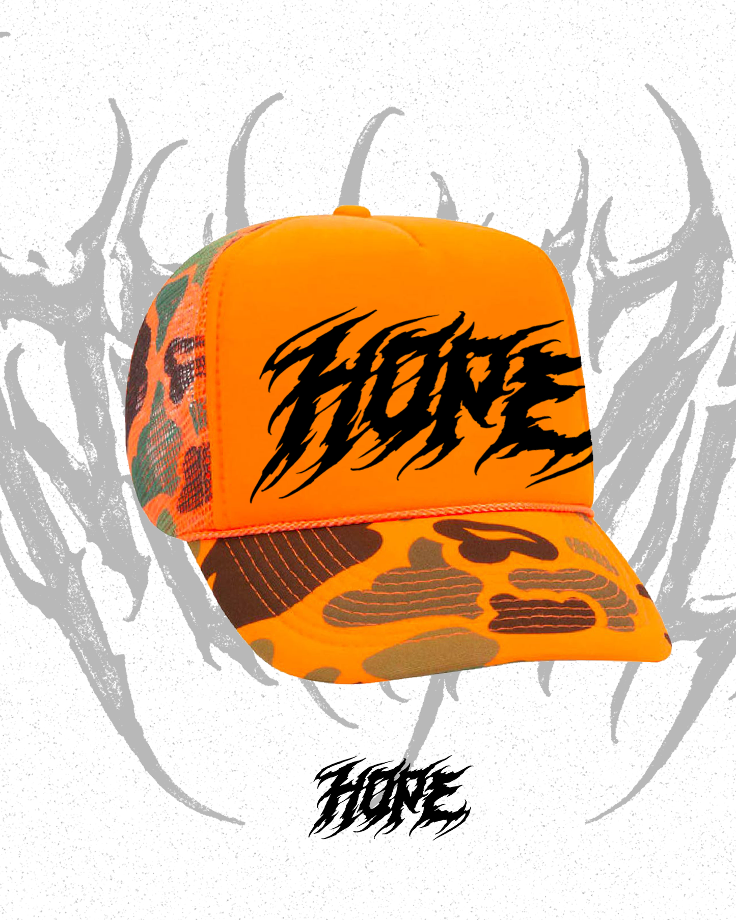 HOPE trucker hat (filled lettering)