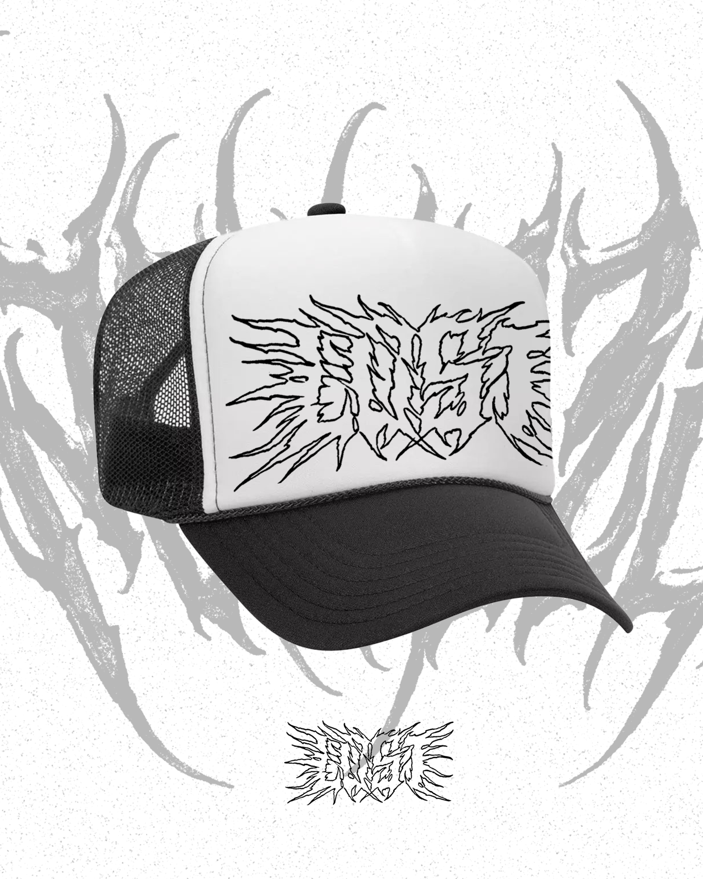 LOST trucker hat (outlined lettering)