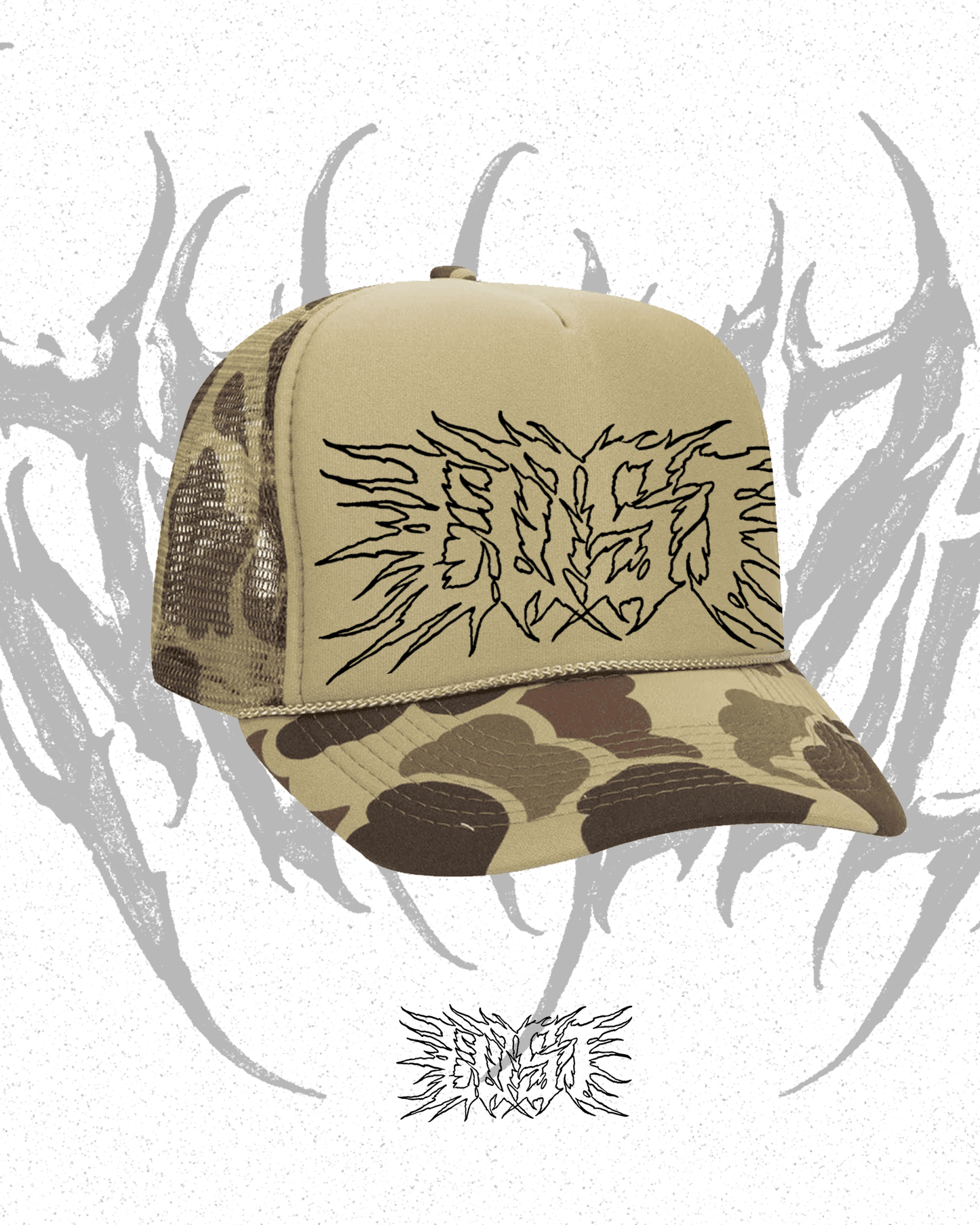 LOST trucker hat (outlined lettering)