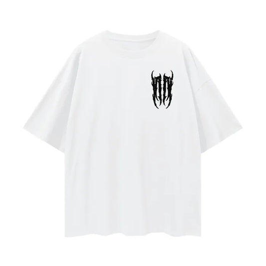 NO GOD oversize deep drop shoulder tee