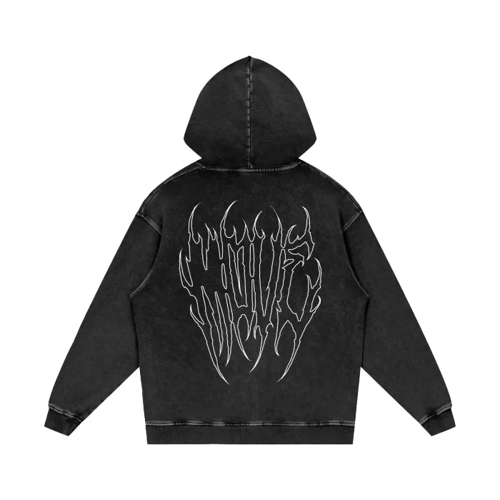 MOVE acid wash oversize hoodie